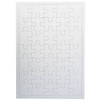Puzzle mit Legerahmen DIN A4, 35-teilig, blanko weiß