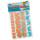 Moosgummi Glitter-Sticker Schmetterlinge, orange/blau, 40 Stück