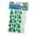 Moosgummi Glitter-Sticker Winter, grün und weiß, 40 Stück