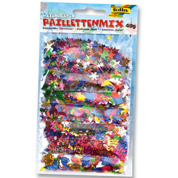 Paillettenmix Weihnachten 40g