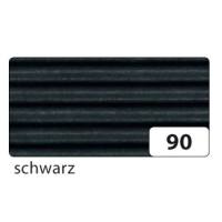 Wellpappe schwarz, 10 Bögen, 50x70 cm