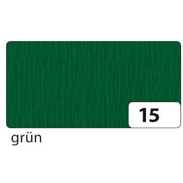 Krepppapier dunkelgrün, 50 cm x 2,5 m, 1 Rolle