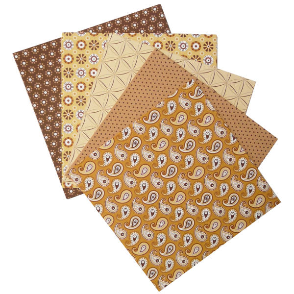 Faltblätter BASICS Braun, 15x15 cm, 50 Blatt