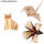 Faltblätter BASICS Braun, 15x15 cm, 50 Blatt