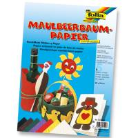 Maulbeerbaumpapier 5 Blatt farbig, 25x38 cm