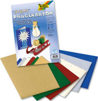 Prägekarton Sterne 10 Blatt, 23 x 33 cm, 220 g m²