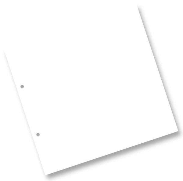 Ringbuch-Einlagen aus Fotokarton weiß, 2-Loch,21,5x22,5 cm,20Stk