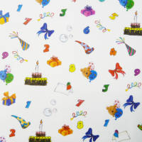 Transparentpapier Geburtstag, 5 Blatt, 23x33 cm