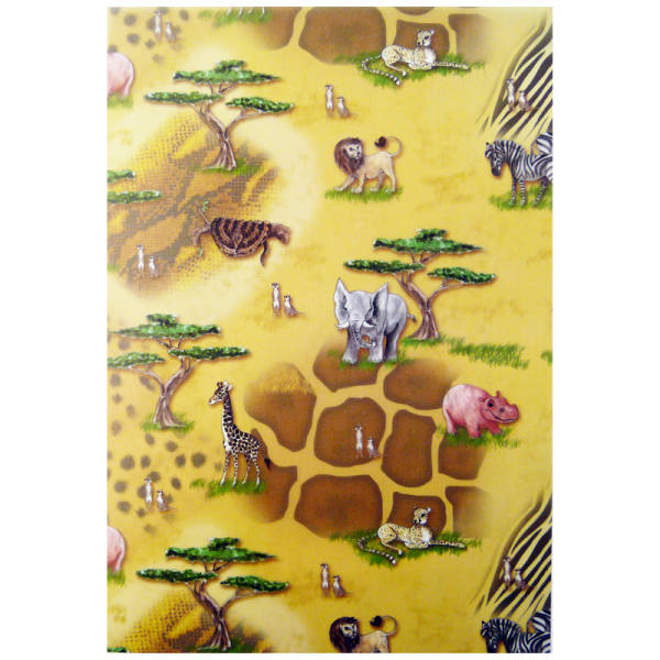 Transparentpapier Safari, 5 Blatt, 23x33 cm