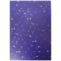 Transparentpapier Sternenhimmel, 5 Blatt, 23x33 cm