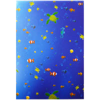 Transparentpapier Unterwasserwelt, 5 Blatt, 23x33 cm