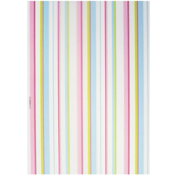 Transparentpapier Pastellstreifen, 5 Blatt, 23x33 cm