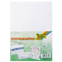 Doppelkarten weiß, DIN A6, 25 Stück