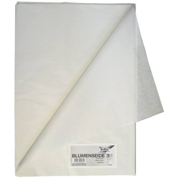 Blumenseide 26 Bögen grau, 50x70 cm, 20g/m²