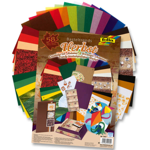 Basteltrends Herbst, 58 Teile Bastelset