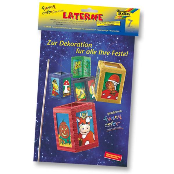 Laternenset gelb 10 Set mit Rohling Laternenfolie Bügel und Kerzentülle 7 teilig Bastelset