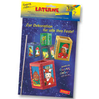 Laternenset schwarz mit Rohling, Laternenfolie, Bügel und Kerzentülle