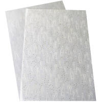 Transparentpapier Glitter Sektgläser, 115 g/m²,...