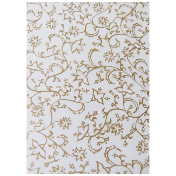 Transparentpapier Goldranken, 115/m², DIN A4, 10 Blatt