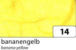 Faserseide bananengelb, 47 x 64 cm, 10 Bogen, 25 g m²