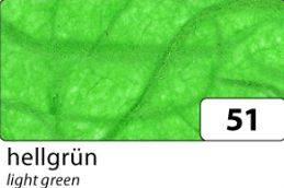 Faserseide hellgrün, 47 x 64 cm, 10 Bogen, 25 g m²
