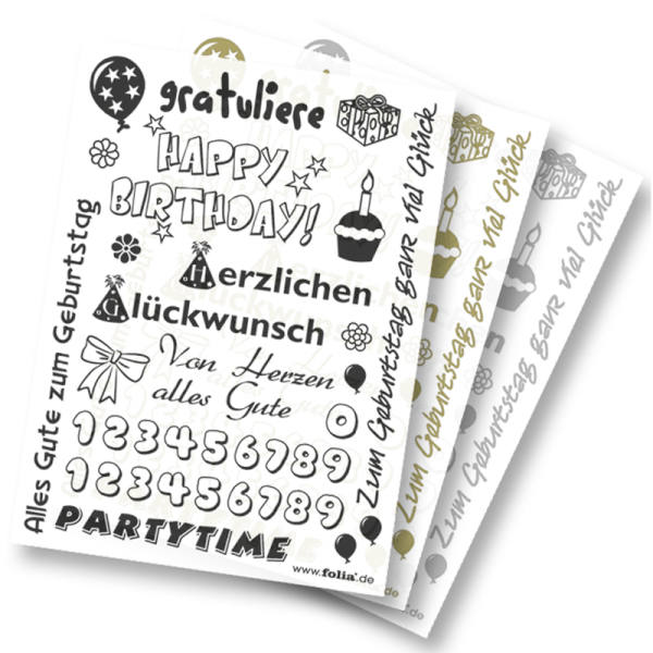 Rubbelinge Geburt Junge / Mädchen, 3 Blatt