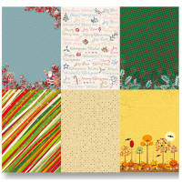 Designpapierblock Herbst/Winter DIN A4, 12 Blatt, 150g/m²