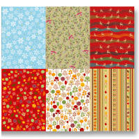 Designpapierblock Herbst/Winter DIN A4, 12 Blatt, 150g/m²
