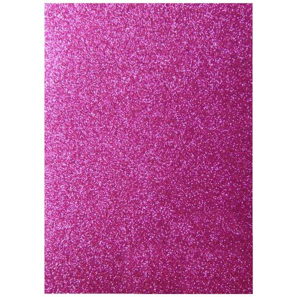 Moosgummi pink Glitzer selbstklebend 5 Bögen, 20x29 cm