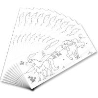 Ausmal Laternenzuschnitt Ponys, 22 x 51 cm, 10...