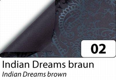Desingnpapier Premium, Indian Dreams braun, 50x70 cm, 1 Bogen