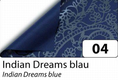 Desingnpapier Premium, Indian Dreams blau, 50x70 cm, 1 Bogen