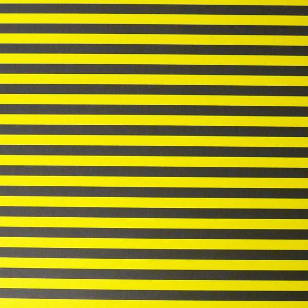 Fotokarton Streifen gelb/schwarz 50x70 cm, 10 Bogen