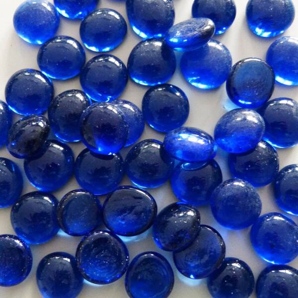 Nuggets blau, 250g Beutel, ca. 60 Stk.Glasnuggets