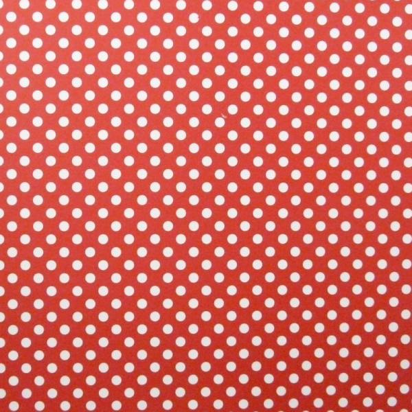 Fotokarton rot mit weißen Punkten 50x70 cm, 10 Bogen