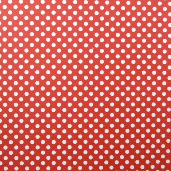 Fotokarton rot mit weißen Punkten 50x70 cm, 10 Bogen