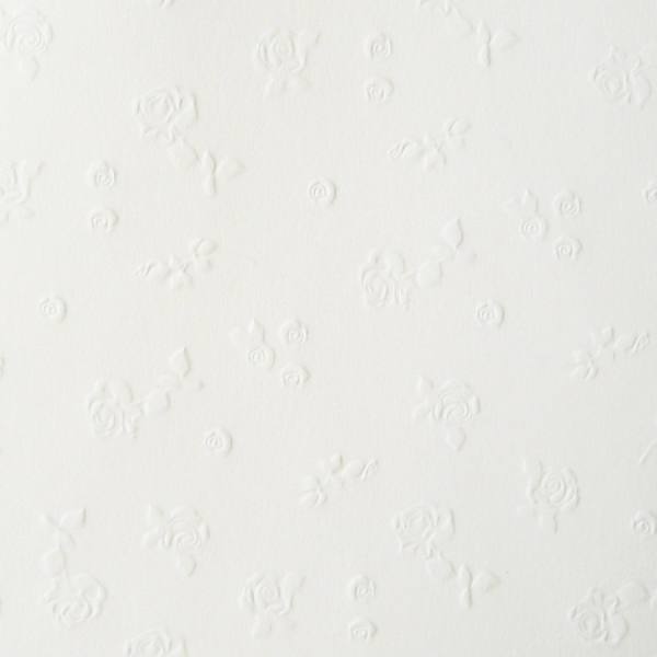 Prägekarton Rosen, perlweiß, 50x70 cm, 5 Bogen