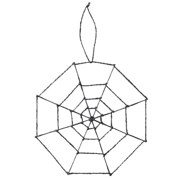 Spinnennetz schwarz, ca. 20 cm groß