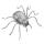 Spinne silber, ca. 6 cm groß