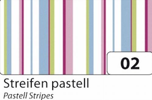 Motivkarton Pastellstreifen, 50x70 cm, 10 Bogen