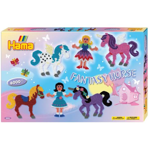 Super Geschenkpackung Pferde Fantasy Horse mit 6000 Perlen