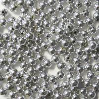 Perlen Kunststoff silber 6mm, 20g