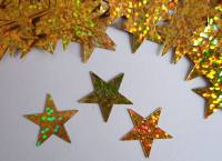 Pailletten Sterne gold, 20g Streusterne