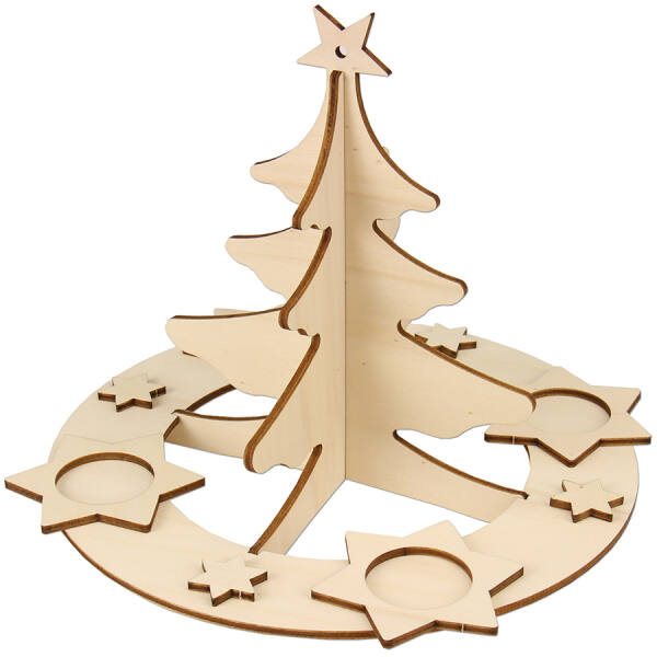 Bastelsatz Adventskranz mit Stecktanne
