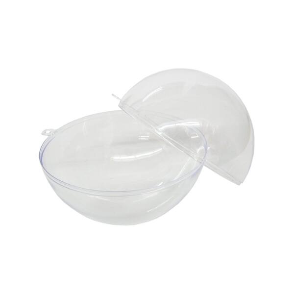 Kunststoffkugel transparent zerlegbar 10cm, 5 Stück Acrylkugeln
