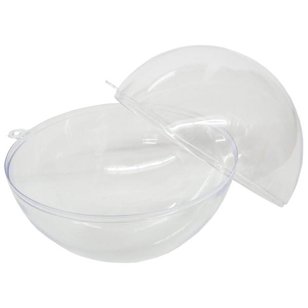 Kunststoffkugel transparent zerlegbar 16 cm 1 Stück Acrylkugel