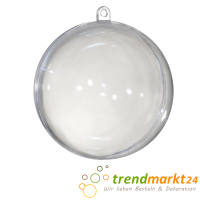 Kunststoffkugel transparent zerlegbar 16 cm 1 Stück Acrylkugel