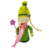 Kegelfiguren 3er Pack, aus Buchenholz, 2x6 cm Figurenkegel