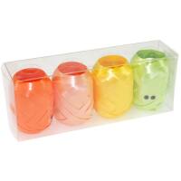 Ringelband Set orange,apricot,gelb,grün, je 20m lang
