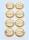 Sticker Fische gold, 1 Bogen mit 8 Stickern